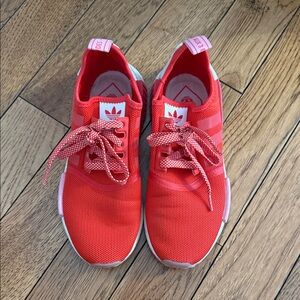 Adidas Woman’s Vibrant Red Sneakers/ WORN ONCE- Size 7.5